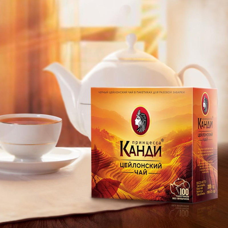 Чай Принцесса Канди черный, 100пак 0212-15