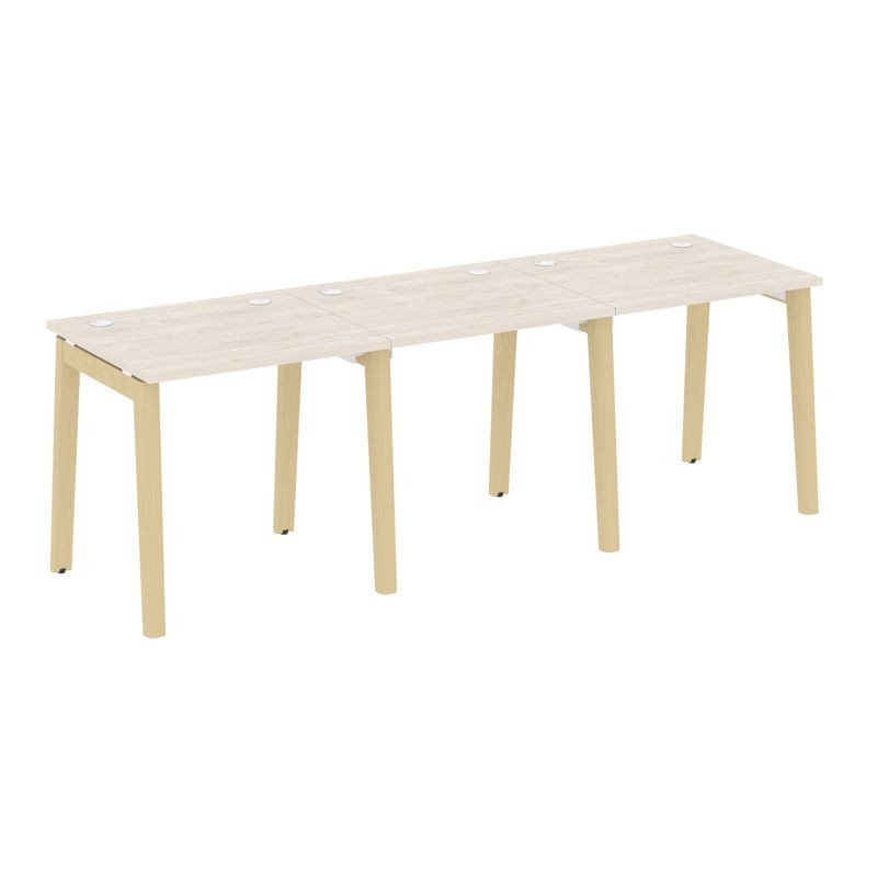 Onix Wood Рабочая станция OW.RS-3.0.7 Денвер Светлый/Дуб Светлый/Металл Белый 2340*720*750