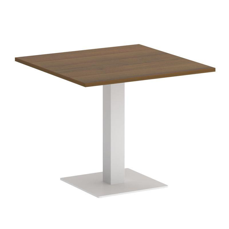 Riva Стол квадратный А.СПРГ-2 Орех Гварнери/Металл Белый 900*900*750