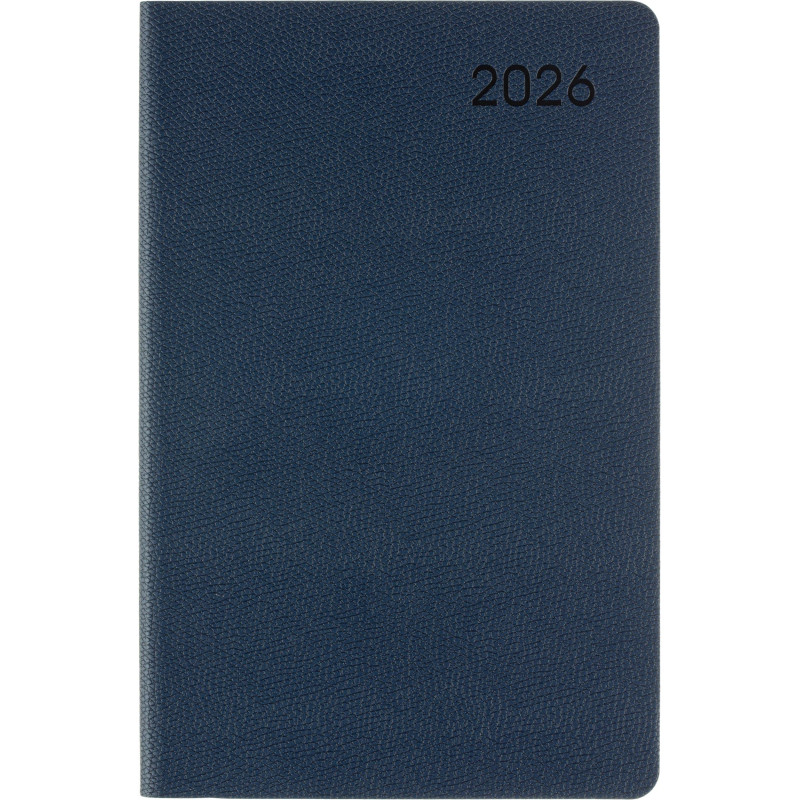 Ежедневник датированный 2026 Attache А5 168л 138x213мм иск.кожа темно-синий