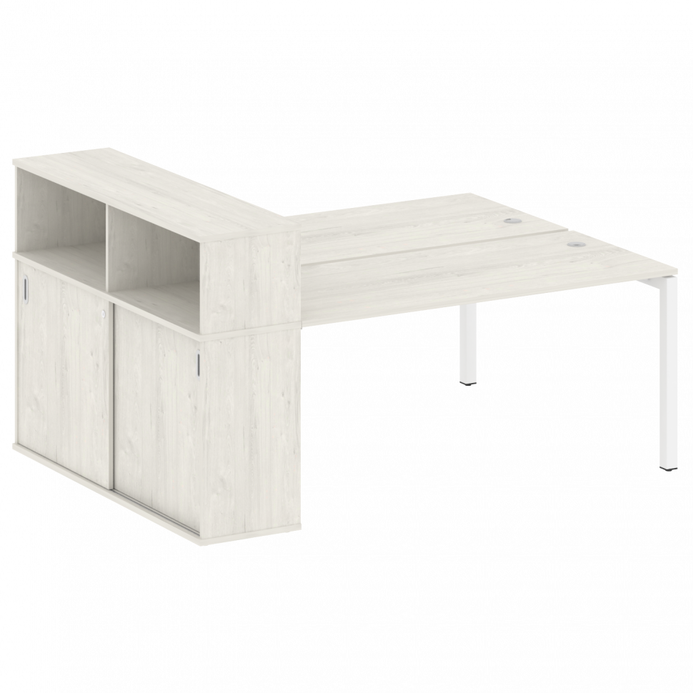 Metal System Quattro Рабочая станция с шкафом-купе на П-образном м/к 50БП.РС-СШК-2.4 Т Дуб Наварра/М Metal System Quattro Рабочая станция с шкафом-купе на П-образном м/к 50БП.РС-СШК-2.4 Т Дуб Наварра/М