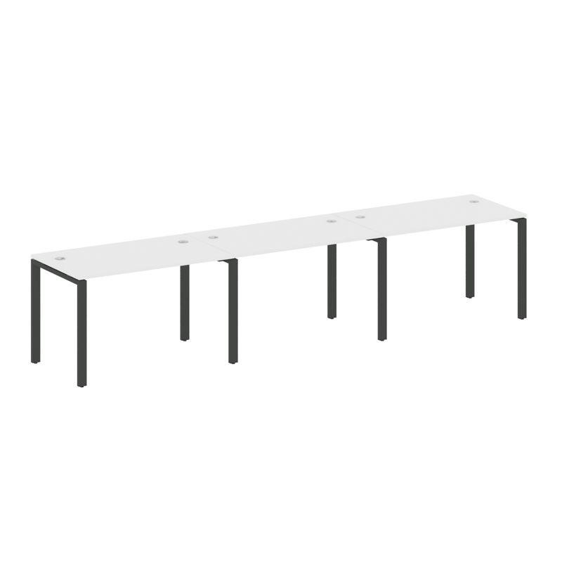 Metal System Рабочая станция на 3 места на П-образном м/к БП.СМ-3.2 Белый/Металл Антрацит 3600*720*7 Metal System Рабочая станция на 3 места на П-образном м/к БП.СМ-3.2 Белый/Металл Антрацит 3600*720*7