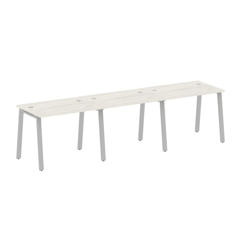 Metal System Рабочая станция на 3 места на А-образном м/к БА.СМ-3.1 Дуб Наварра/Металл Серый 3000*72 Metal System Рабочая станция на 3 места на А-образном м/к БА.СМ-3.1 Дуб Наварра/Металл Серый 3000*72