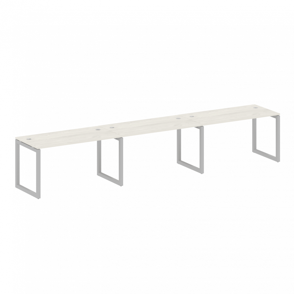 Metal System Quattro Рабочая станция на 3 места на О-образном м/к 50БО.СМ-3.3 Дуб Наварра/Металл Сер Metal System Quattro Рабочая станция на 3 места на О-образном м/к 50БО.СМ-3.3 Дуб Наварра/Металл Сер