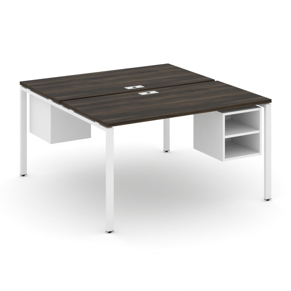 Concept Рабочая станция 2 сторонняя с подвесными тумбами на 2 места CN.DRS-107 Дуб Мали/Белый Брилли Concept Рабочая станция 2 сторонняя с подвесными тумбами на 2 места CN.DRS-107 Дуб Мали/Белый Брилли