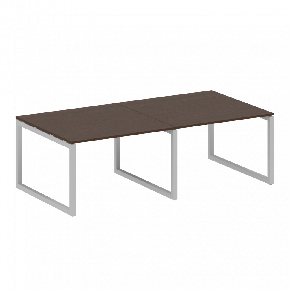 Metal System Quattro Переговорный стол (2 столешницы) на О-образном м/к 50БО.ПРГ-2.2 Венге Цаво/Мета Metal System Quattro Переговорный стол (2 столешницы) на О-образном м/к 50БО.ПРГ-2.2 Венге Цаво/Мета