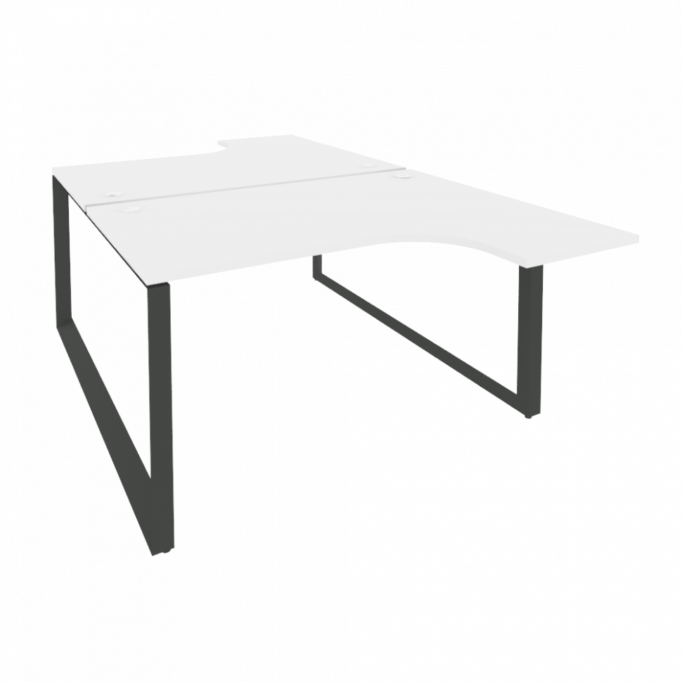 Onix Рабочая станция на О-образном м/к O.MO-D.SA-3 Белый Бриллиант/Металл Антрацит 1380*2395*750 (16 Onix Рабочая станция на О-образном м/к O.MO-D.SA-3 Белый Бриллиант/Металл Антрацит 1380*2395*750 (16