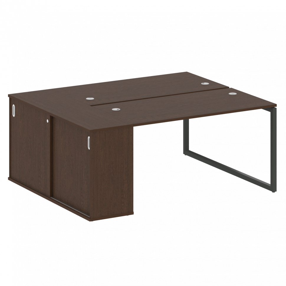 Metal System Quattro Рабочая станция с шкафом-купе на О-образном м/к 40БО.РС-СШК-1.3 Т Венге Цаво/Ме Metal System Quattro Рабочая станция с шкафом-купе на О-образном м/к 40БО.РС-СШК-1.3 Т Венге Цаво/Ме