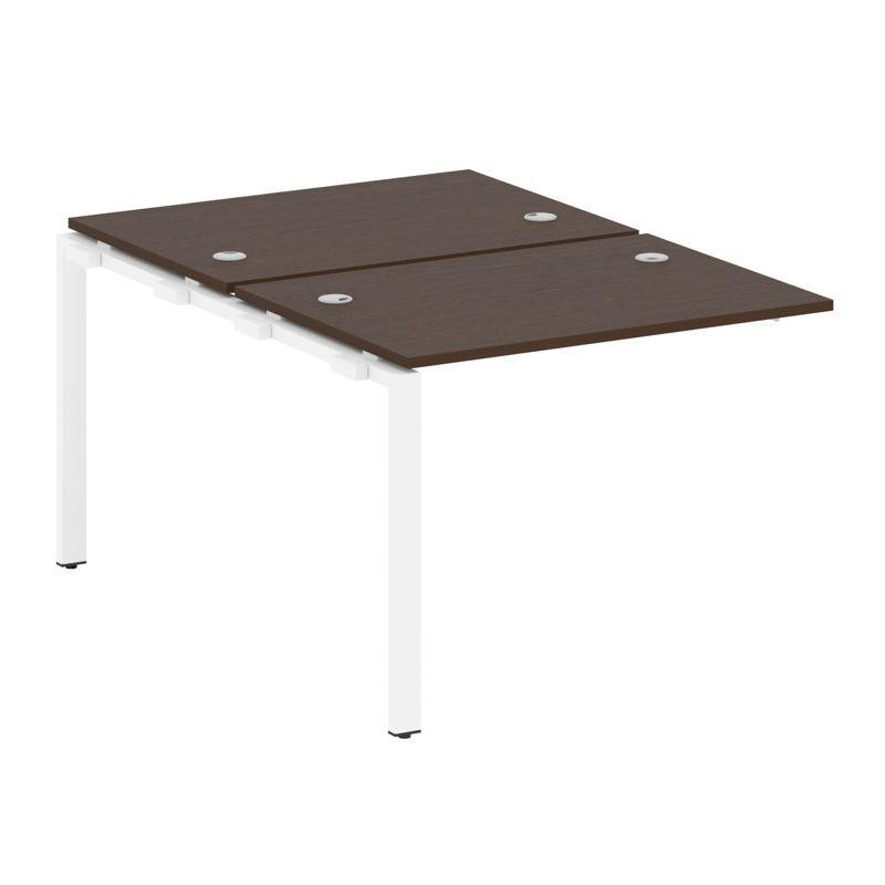 Metal System Проходной элемент рабочей станции на П-образном м/к БП.ПРС-СП-2.1 Венге Цаво/Металл Бел