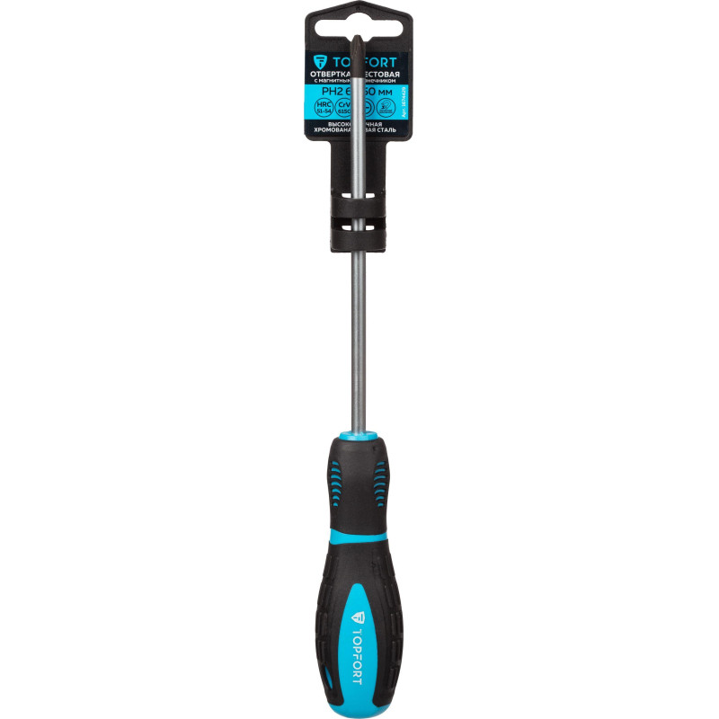 Отвертка крестовая PH2 6x150 TOPFORT (546031)