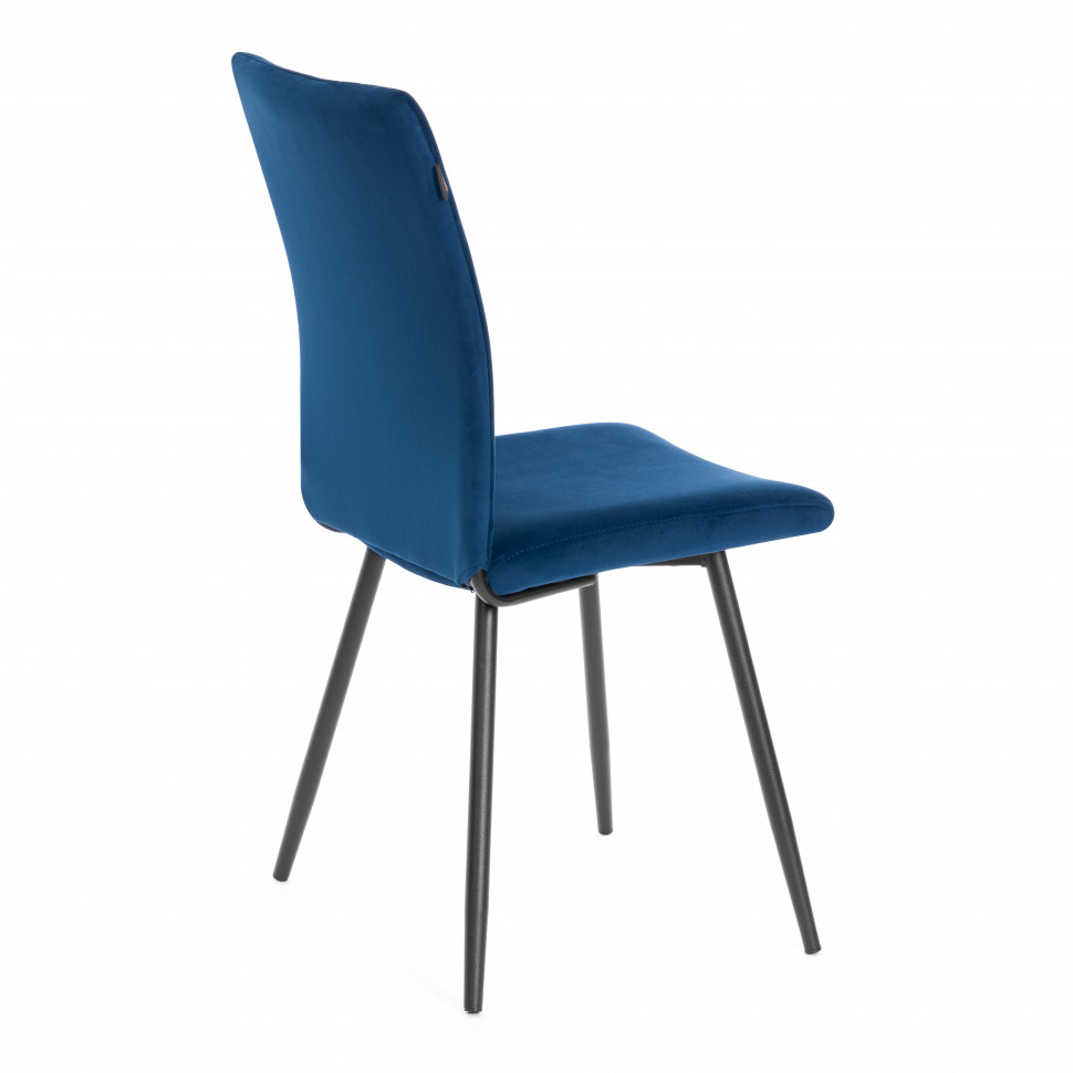 Стул обеденный Monte Carlo  (2 шт. в упаковке) TREND, велюр, Blue (синий), 49х51х93 см