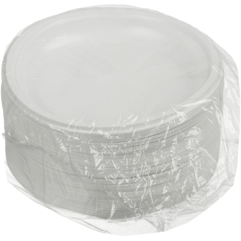 Тарелка одноразовая d 165мм, десертная, белая, ПП, 100шт/уп