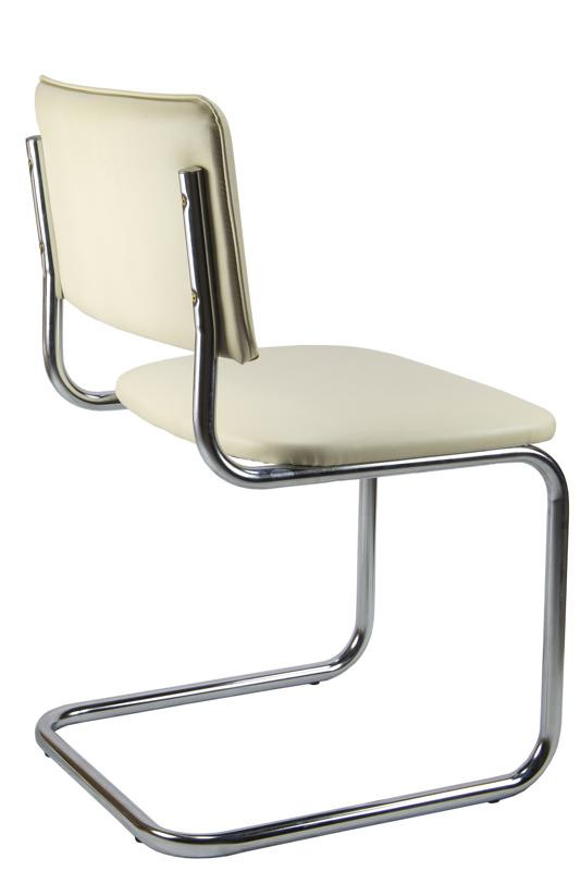 Стул Сильвия 02S Бежевый/Металл Хром гальв.
