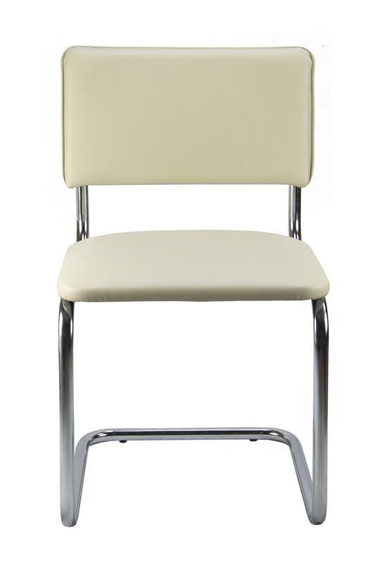 Стул Сильвия 02S Бежевый/Металл Хром гальв.