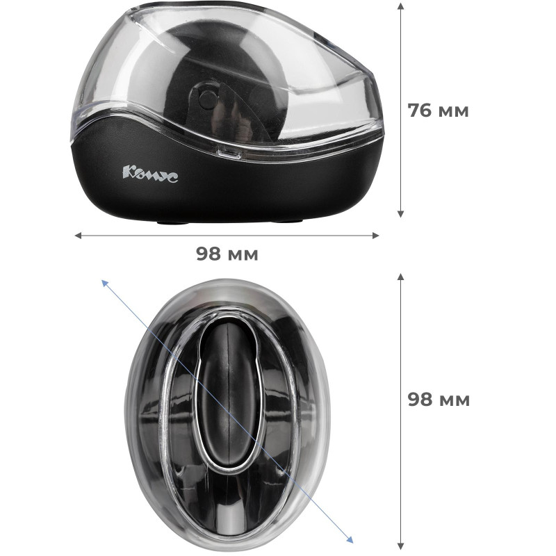 Скрепочница магнитная Комус 200107 с вращающимся колесиком