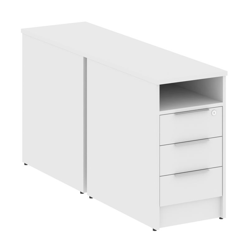 Metal System Тумба приставная Б.ТП-2 Белый 412*1475*750 Metal System Тумба приставная Б.ТП-2 Белый 412*1475*750