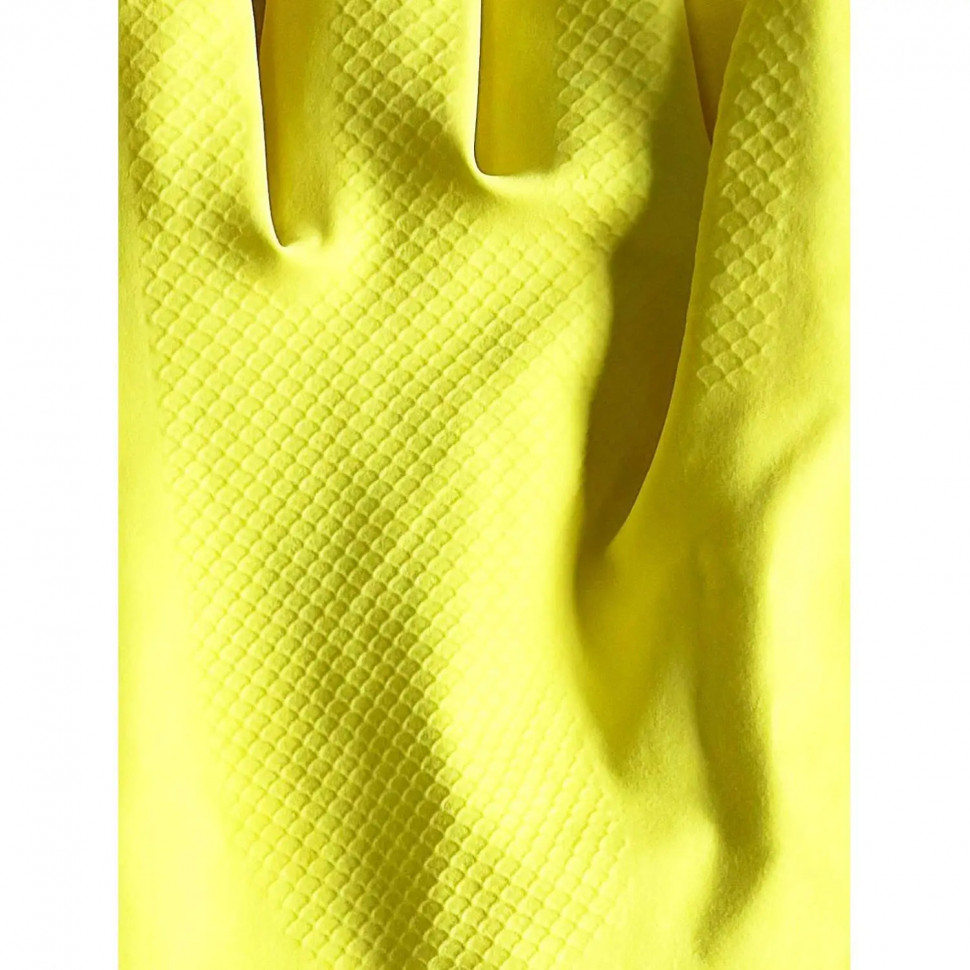 Перчатки MitRa Professional КЩС желтые, р.L (12 пар/уп.)