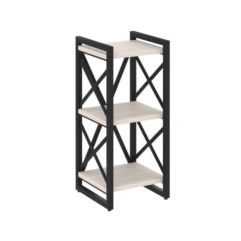 Loft Стеллаж на рег. опорах-3 полки VR.L-MST.O-3.4 Денвер Светлый/Металл Черный 400*400*910