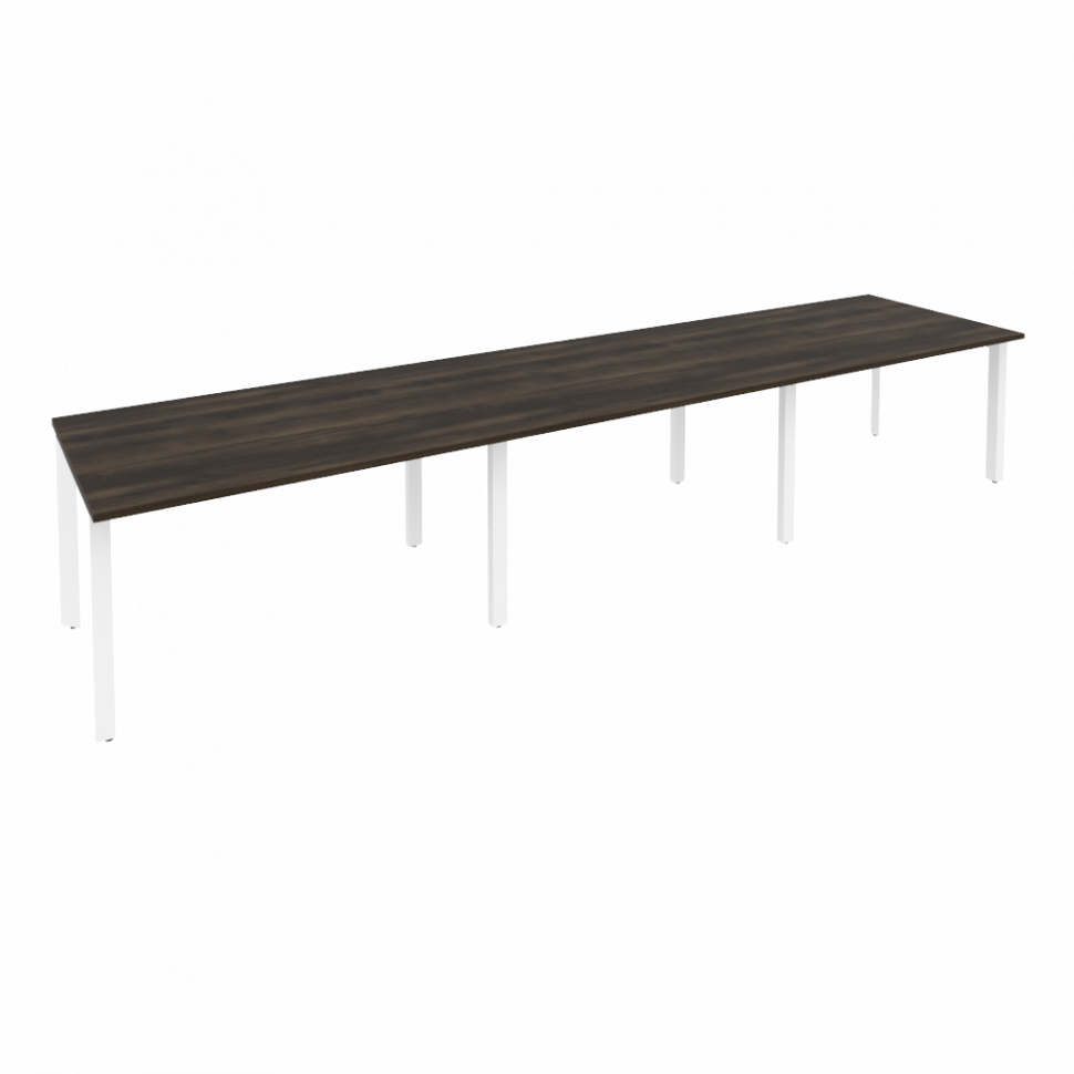 Onix Стол переговорный O.MP-PRG-3.3 Дуб Мали/Металл Белый 4140*980*750