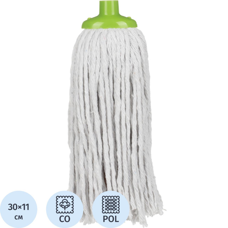Насадка МОП для швабры веревочная York МЕГА хлопок 200 г Насадка МОП для швабры веревочная York МЕГА хлопок 200 г