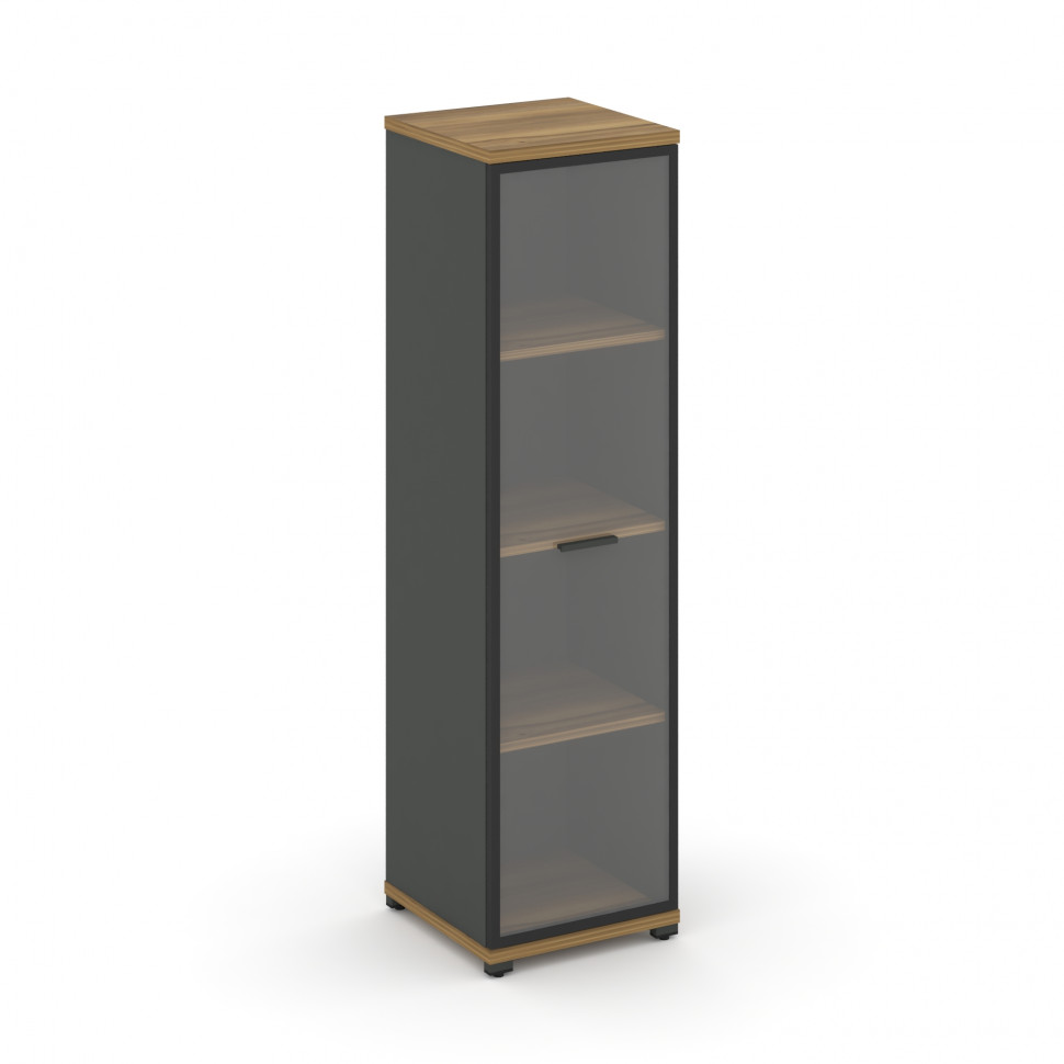Concept Шкаф 1 узкая секция, 4 ниши CN.STU-416 RPB A Сандал Янтарный/Антрацит/Металл Антрацит/Прозра