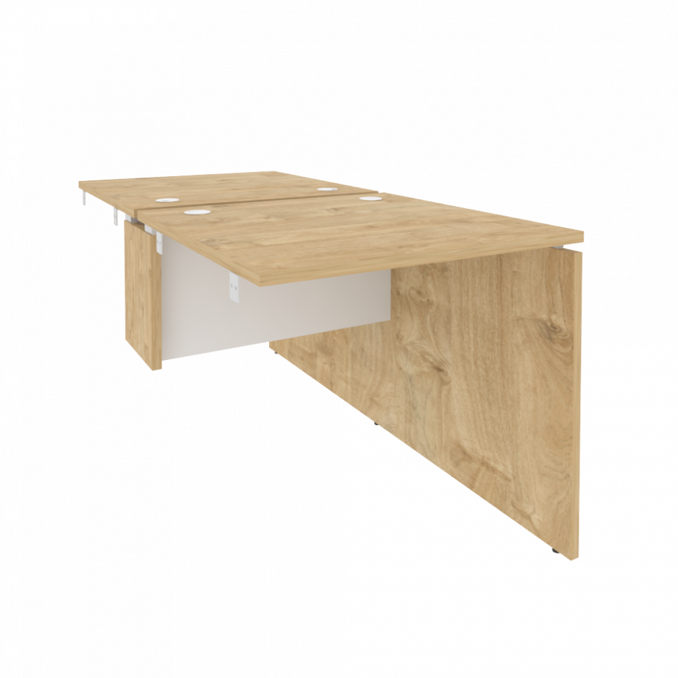 Onix Стол-приставка двойной к опорным элементам O.D.SPR-0.8 Тиквуд Светлый/Белый Бриллиант 780*1635*