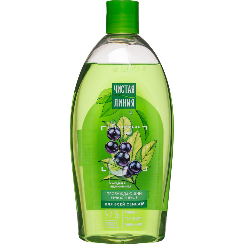 Гель для душа Чистая Линия  Пробуждающий 750мл