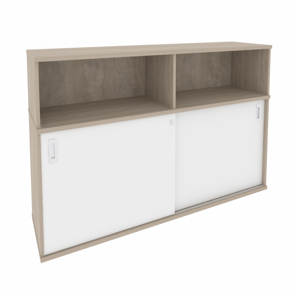 Onix Шкаф-купе приставной/опорный O.SHKO-2.8 T Дуб Аттик/Белый Бриллиант 1635*432*1120