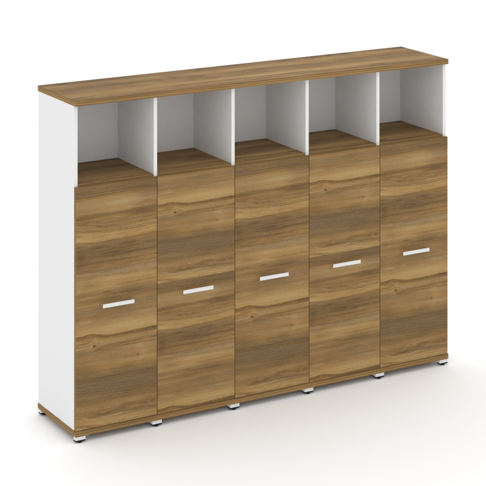 Concept Шкаф 5 узких секций, 4 ниши CN.STU-453 W Сандал Янтарный/Белый Бриллиант/Металл Белый 2084*4 Concept Шкаф 5 узких секций, 4 ниши CN.STU-453 W Сандал Янтарный/Белый Бриллиант/Металл Белый 2084*4