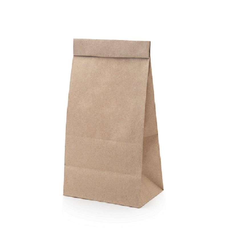 Пакет бумажный, 120х80х240 мм, 50 гр/м2, крафт, 1000шт/уп