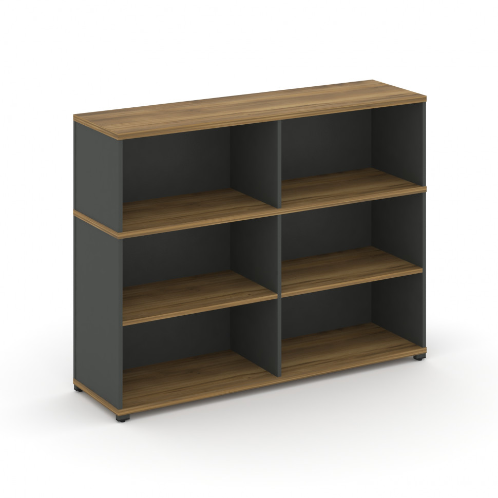 Concept Стеллаж опорный/приставной с надставкой низ. CN.SOPO-007 Сандал Янтарный/Антрацит/Металл Ант