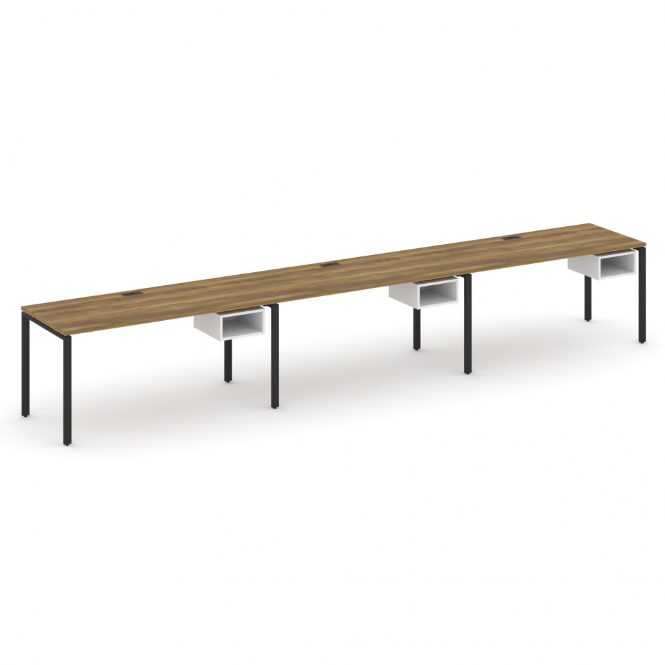 Concept Рабочая станция односторонняя с подвес. тумбами 3 места CN.ORS-124 Сандал Янтарный/Белый Бри Concept Рабочая станция односторонняя с подвес. тумбами 3 места CN.ORS-124 Сандал Янтарный/Белый Бри