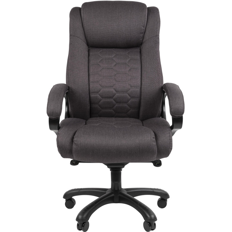 Кресло VT_EChair-641 TC ткань серый, пластик черный