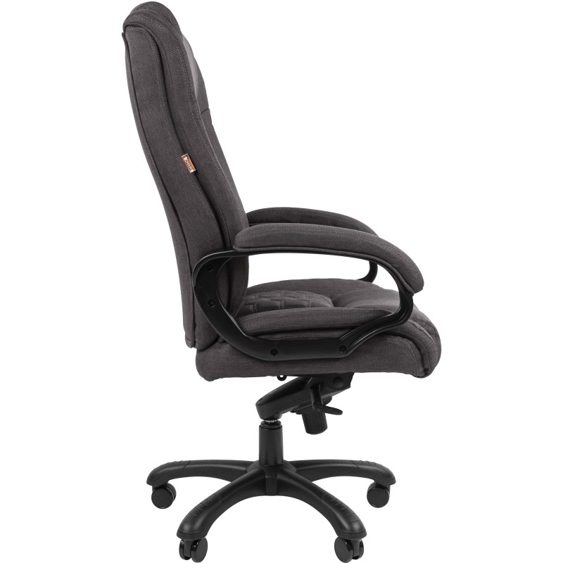 Кресло VT_EChair-641 TC ткань серый, пластик черный