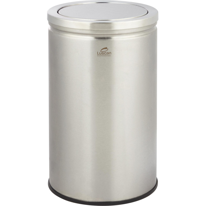 Ведро мусорное (урна) с качающ.крышкой нерж.сталь Luscan Professional 18л