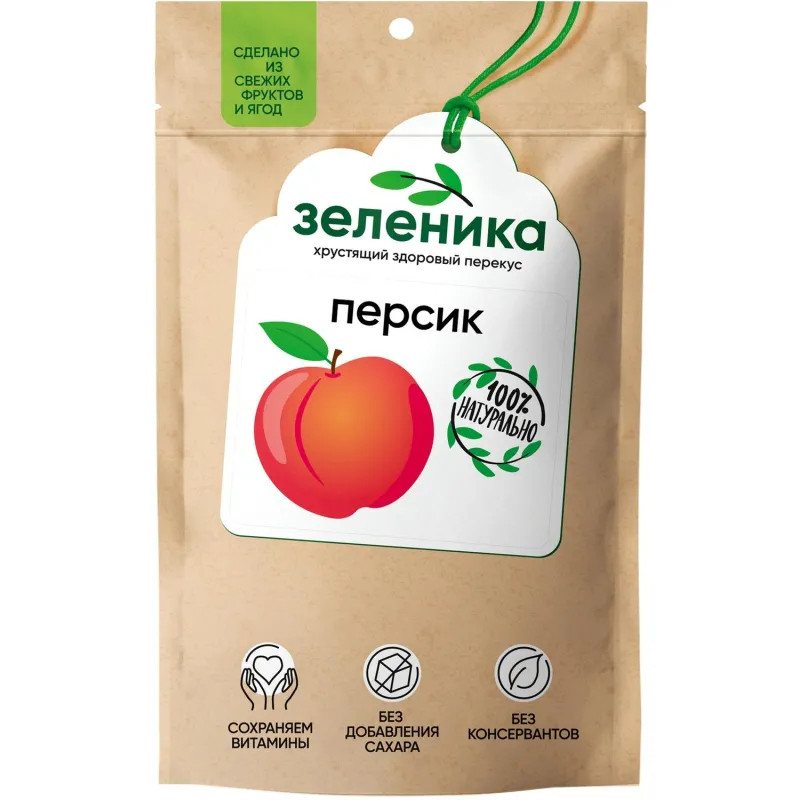 Персик Зеленика Здоровый фруктовый перекус 20 г