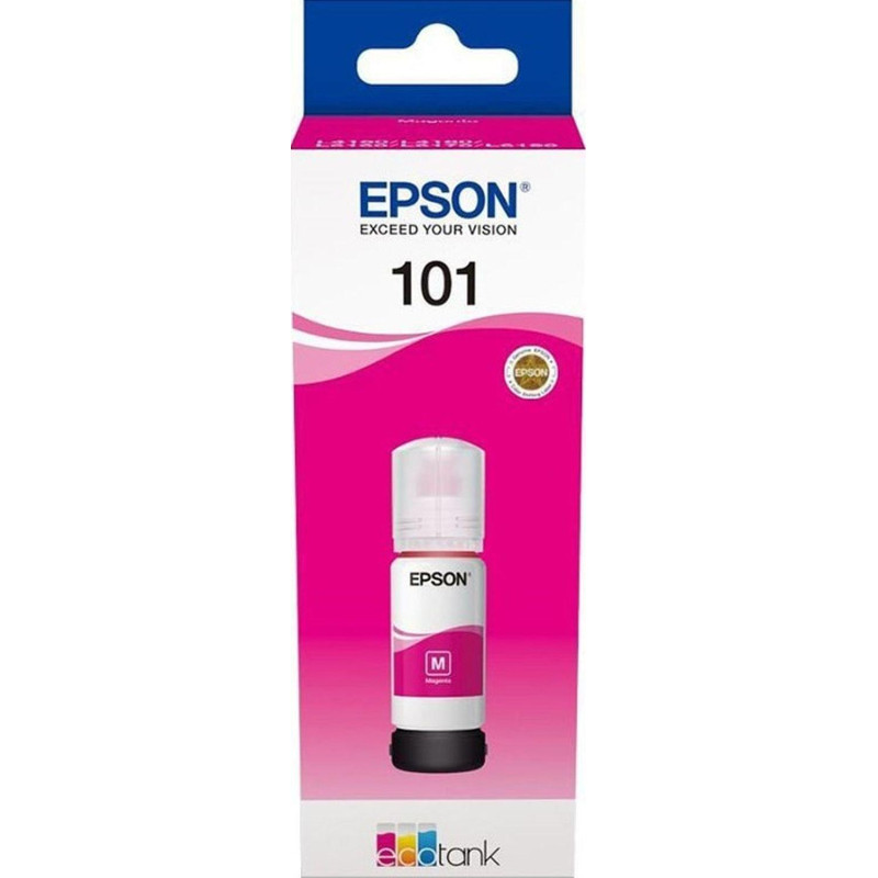 Чернила Epson 101 C13T03V34A пурп. для EcoTank L6160/6170 Чернила Epson 101 C13T03V34A пурп. для EcoTank L6160/6170