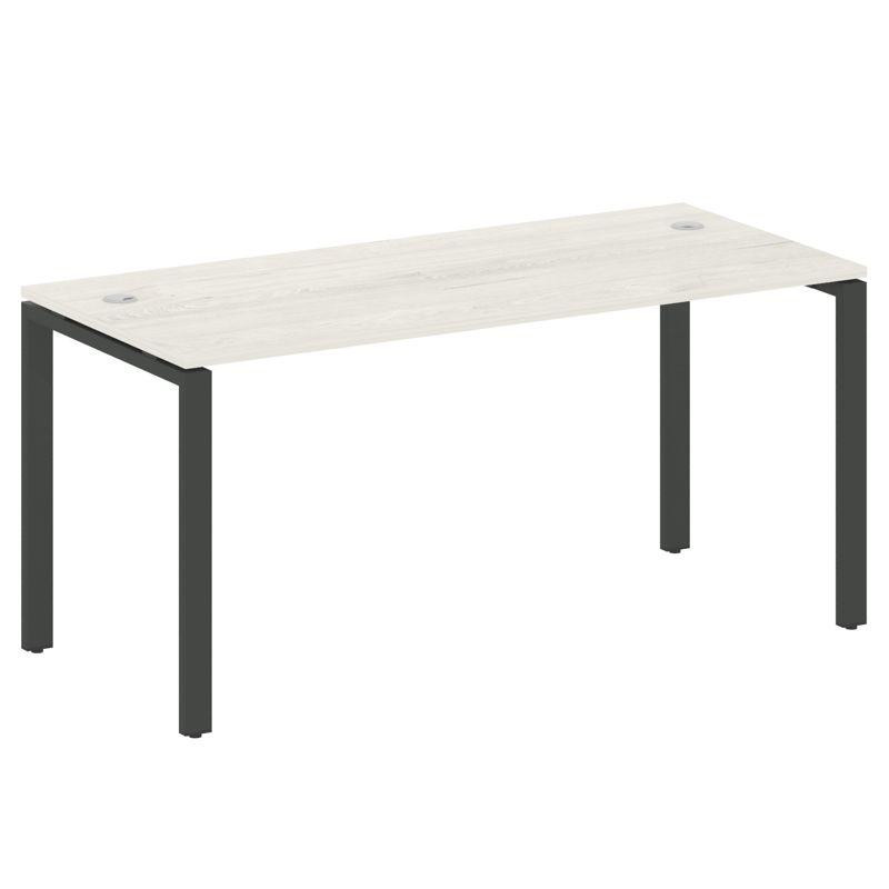 Metal System Стол письменный на П-образном м/к БП.СП-4 Дуб Наварра/Металл Антрацит 1600*720*750