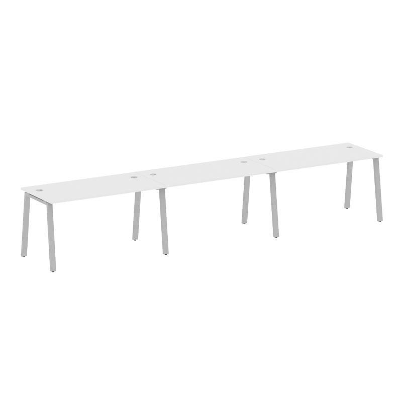 Metal System Рабочая станция на 3 места на А-образном м/к БА.СМ-3.3 Белый/Металл Серый 4200*720*750 Metal System Рабочая станция на 3 места на А-образном м/к БА.СМ-3.3 Белый/Металл Серый 4200*720*750