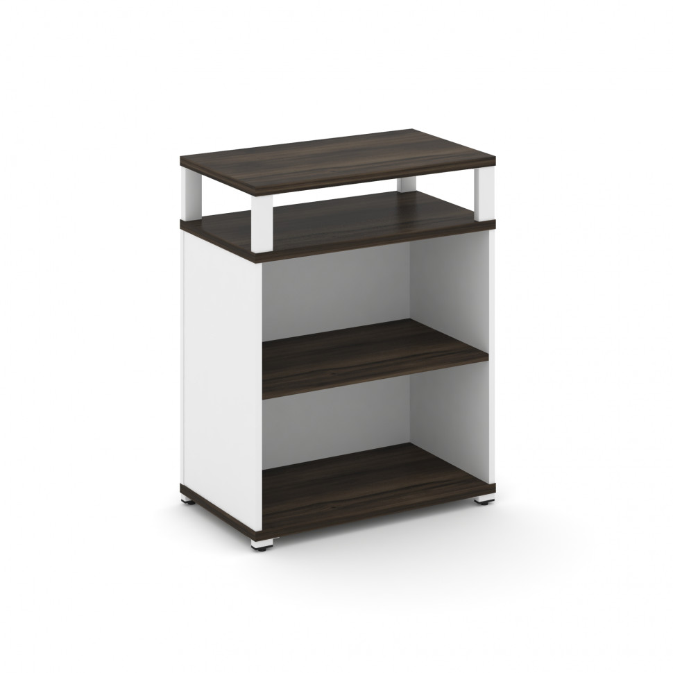 Concept Стеллаж опорный/приставной с верх. горизонтом CN.SOPO-002 Дуб Мали/Белый Бриллиант/Металл Б Concept Стеллаж опорный/приставной с верх. горизонтом CN.SOPO-002 Дуб Мали/Белый Бриллиант/Металл Б