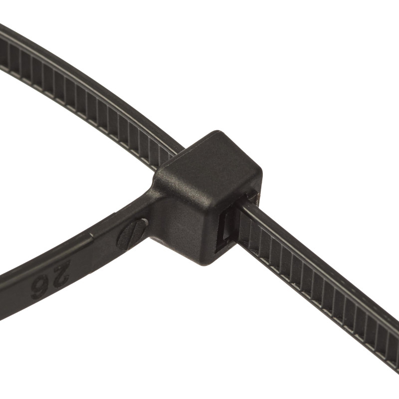 Хомут стяжка нейлоновая TOPFORT 5х300 черный 100 шт/уп