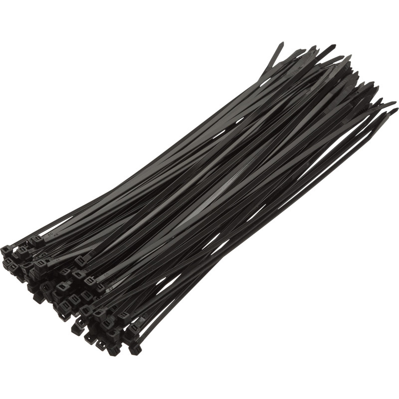 Хомут стяжка нейлоновая TOPFORT 5х300 черный 100 шт/уп