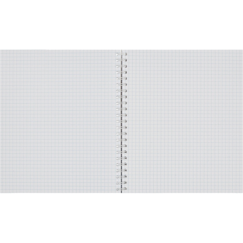 Тетрадь общая Attache,96л,клет,А5,мет.греб,обл.лак.карт