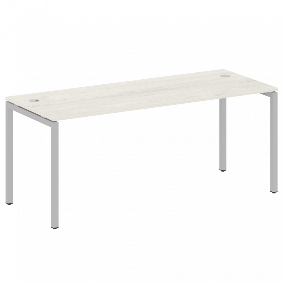 Metal System Quattro Стол письменный на П-образном м/к 40БП.СП-5 Дуб Наварра/Металл Серый 1800*720*7
