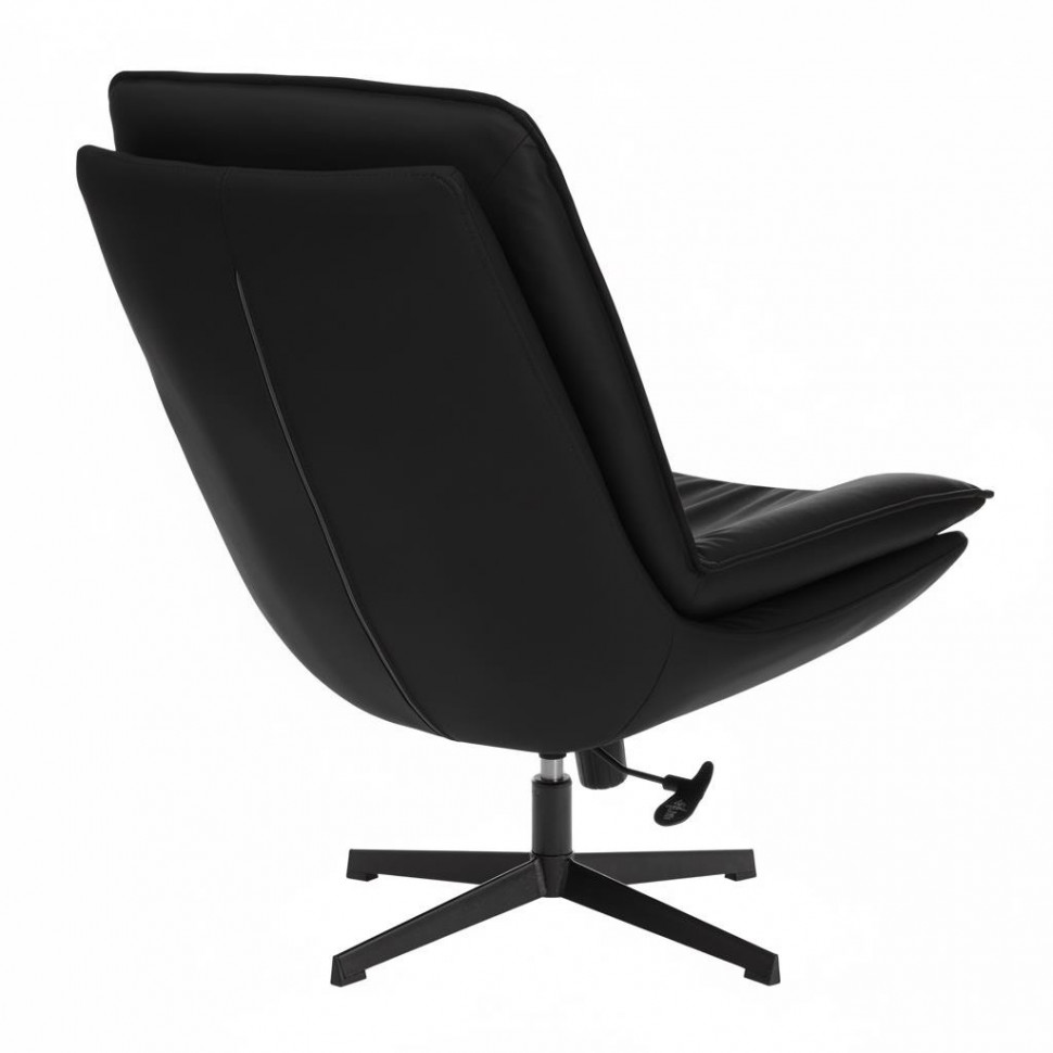 Кресло лаунж Cosmo экокожа, черный