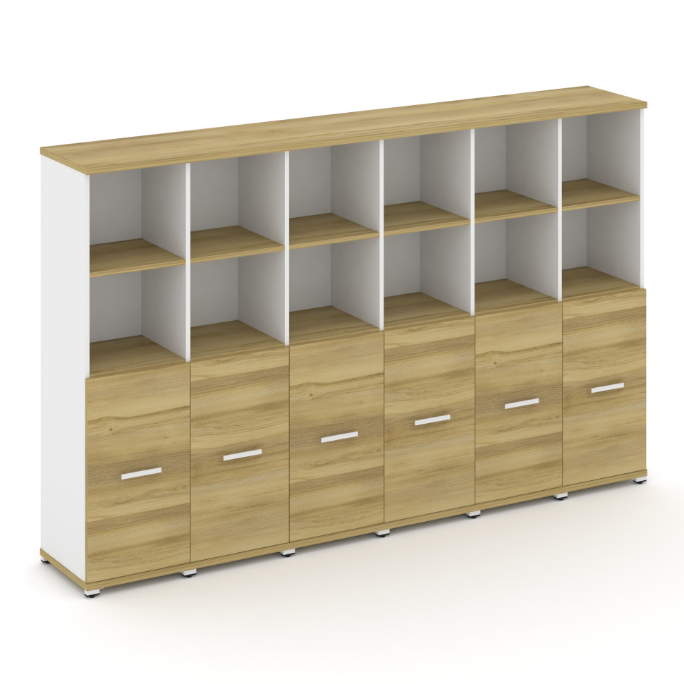 Concept Шкаф 6 узких секций, 4 ниши CN.STU-461 W Дуб Винченцо/Белый Бриллиант/Металл Белый 2500*420* Concept Шкаф 6 узких секций, 4 ниши CN.STU-461 W Дуб Винченцо/Белый Бриллиант/Металл Белый 2500*420*