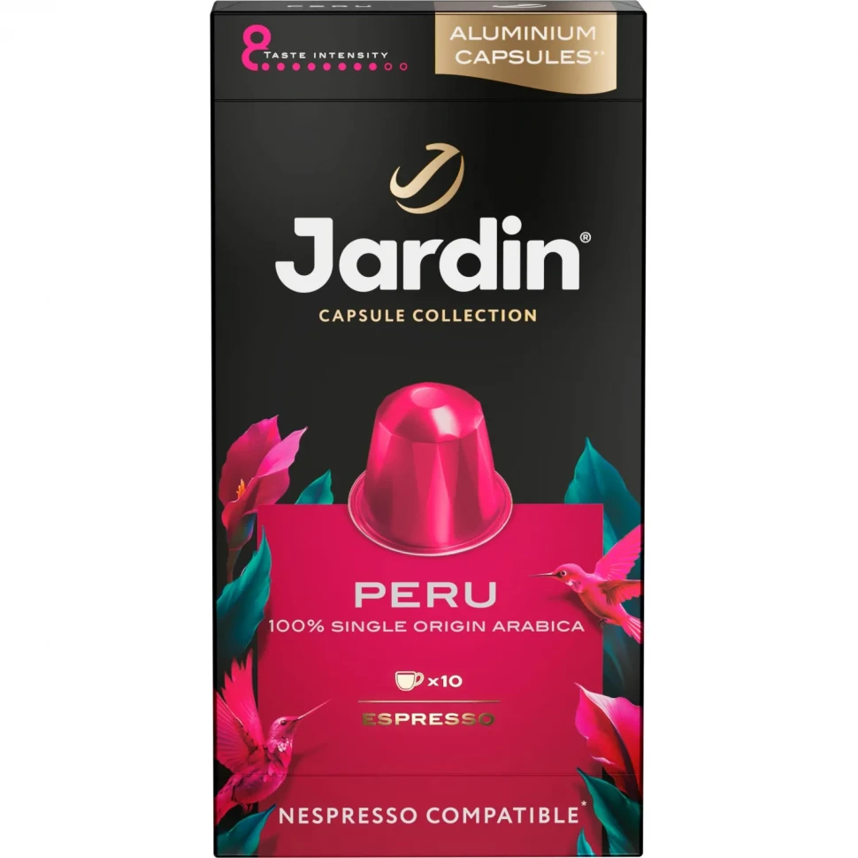 Кофе в капсулах молотый Jardin Перу, 5гx10кап Кофе в капсулах молотый Jardin Перу, 5гx10кап