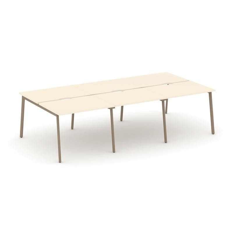 Estetica Рабочая станция 6 мест ES.D.RS-6.1-VP Сатин/Металл Латте 2940*1500*750 Estetica Рабочая станция 6 мест ES.D.RS-6.1-VP Сатин/Металл Латте 2940*1500*750