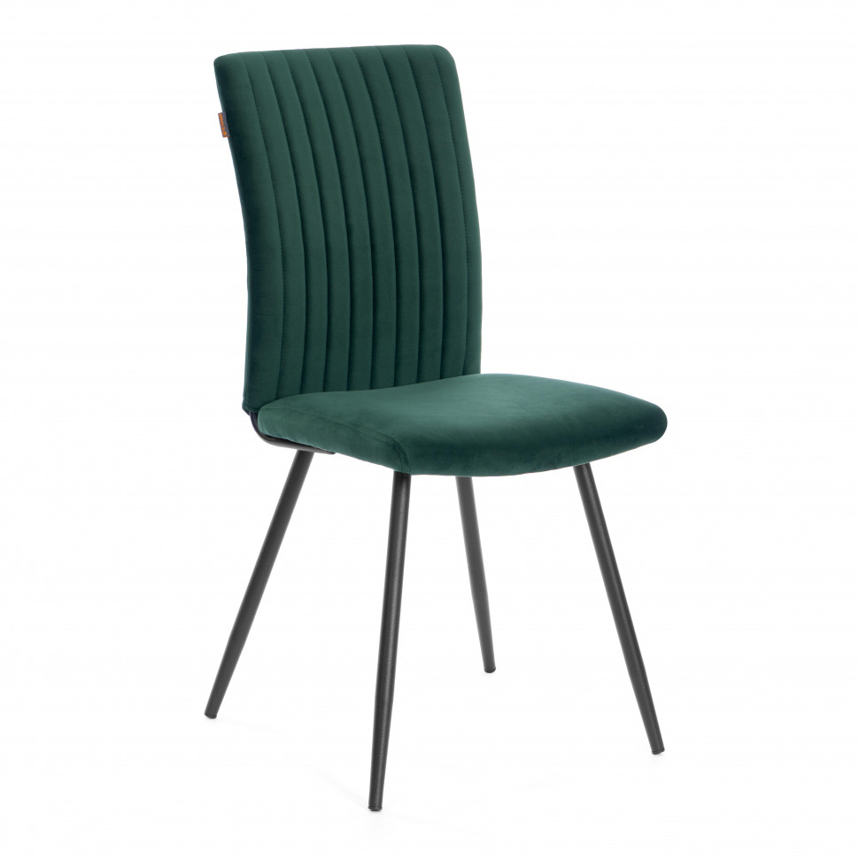Стул обеденный Monte Carlo  (2 шт. в упаковке) TREND, велюр, Deep Forest (изумруд), 49х51х93 см