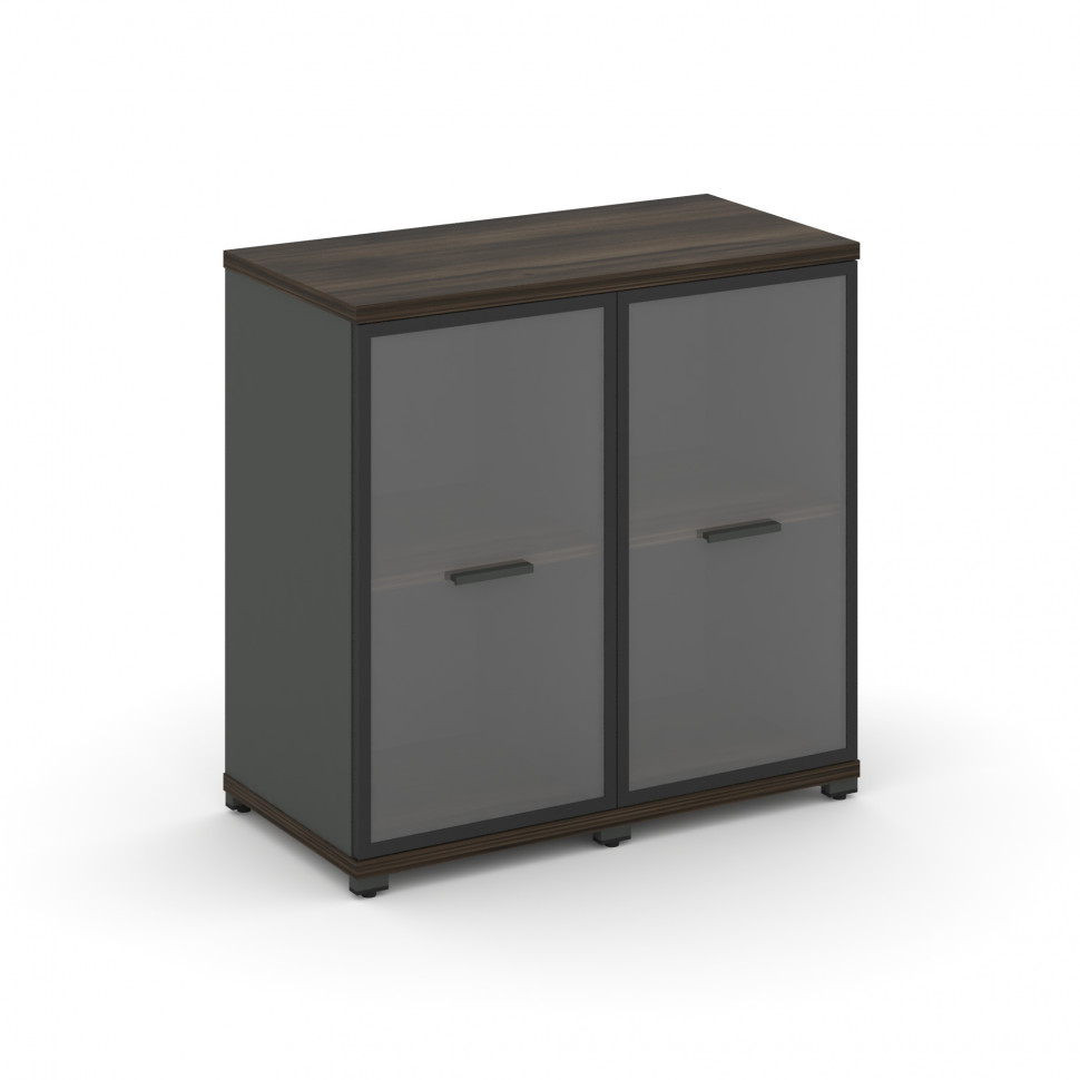 Concept Шкаф 2 узкие секции, 2 ниши CN.STU-223 RPB A Дуб Мали/Антрацит/Металл Антрацит/Прозрачный 83